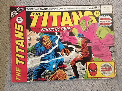 Buy THE TITANS Starring FANTASTIC FOUR - No 33 - Date 23/06/1976 - Marvel Comic • 7.50£
