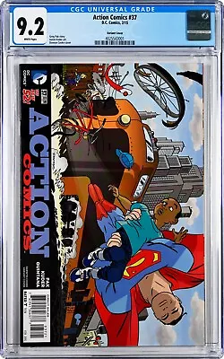 Buy Action Comics #37 CGC 9.2 (Feb 2015, DC) Greg Pak, Darwyn Cooke Variant Cover • 28.60£