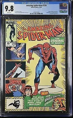 Buy 1984 Marvel Comics #259 Amazing Spider-Man Origin Of Mary Jane CGC 9.8 • 352.81£