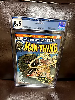 Buy Fear 19 CGC 8.5 VF+ Man-Thing 1st App Howard The Duck & Korrek 1973 Dakimh, LOOK • 238.20£