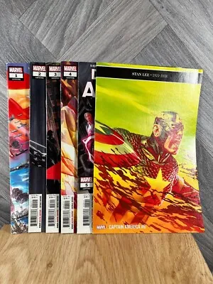 Buy Marvel Captain America Comic Bundle #1 #2 #3 #4 #5 #6 Stan Lee 2018 • 24.95£