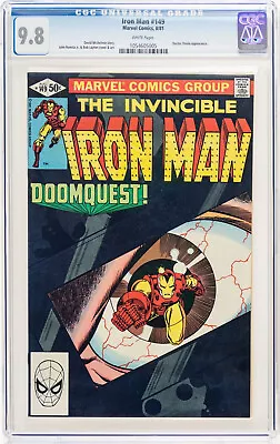 Buy Iron Man #149 CGC 9.8 Marvel Comic 1981 Doctor Doom Morgan Le Fay Doomquest • 336.42£