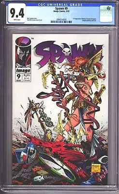 Buy SPAWN #9 CGC 9.4 (1993) - 1st ANGELA - Todd McFarlane Cover - Key Comic Book! • 45£