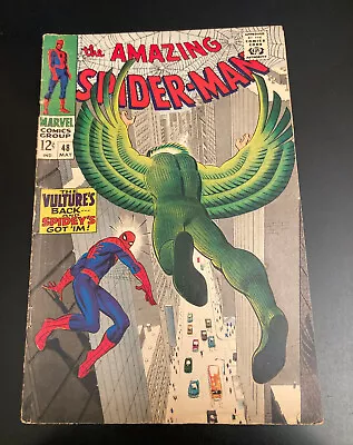Buy AMAZING SPIDER-MAN #48 (Marvel/1967) **Key 1st New Vulture!** (FN+/FN++) • 59.92£