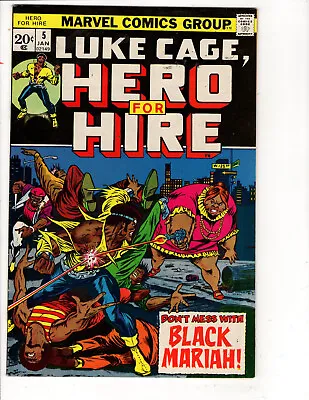 Buy Luke Cage Hero For Hire #5 Marvel 1973 • 23.83£