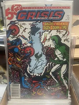 Buy Crisis On Infinite Earths #10 - VF/NM - 1986 - DC - Signed By George Perez • 31.62£