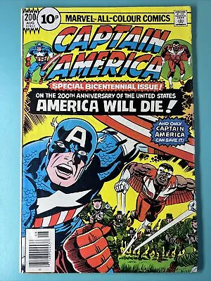 Buy Captain America #200 (Marvel 1976) U.K. Pence Edition JACK KIRBY Script/Art • 16.55£