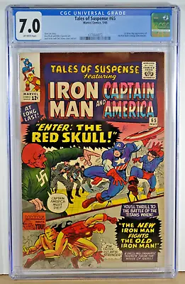Buy Tales Of Suspense #65 Marvel Comics 5/65 Red Skull 1st Appearance CGC 7.0 CL47 • 181.75£