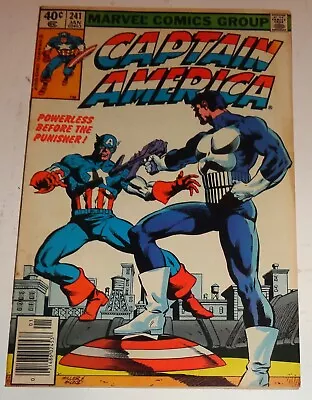 Buy Captain America #241 Punisher Vf Frank Miller 1980 • 50.37£