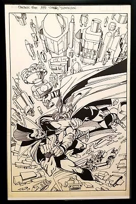 Buy Fantastic Four #339 Thor Walt Simonson 11x17 FRAMED Original Art Poster Marvel C • 47.39£