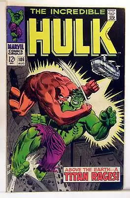 Buy Incredible Hulk (Vol 2) # 106 (FN+) (Fne Plus+)  RS003 Marvel Comics ORIG US • 45.24£