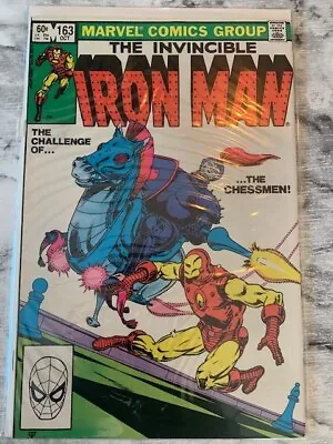 Buy Invincible Iron Man 163 The Chessmen - Marvel Comics 1982 FI Original Series • 5.99£