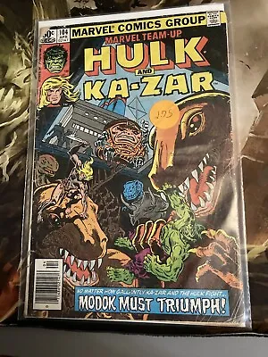 Buy Marvel Team-Up #104 (1981) Hulk Low Grade Readers Copy • 2.40£
