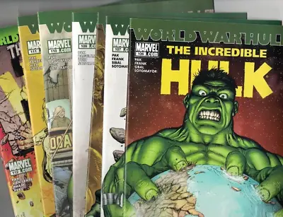 Buy Incredible Hulk #106-112 Run Plus 2 World War Hulk 1 Shots - Marvel Comics/2007 • 23.95£
