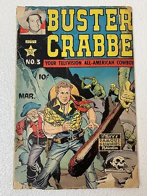 Buy Buster Crabbe #3 Mar 1954 - Famous Funnies Golden Age Comic Book Boarded • 63.24£