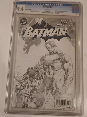 Buy Batman #612 Cgc 9.4🦇2nd Prnit Sketch Cover Superman Vs Batman Dc Comics Jim Lee • 71.92£