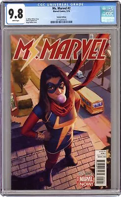 Buy Ms. Marvel #2B Molina 1:50 Variant CGC 9.8 2014 3715347010 • 1,043.60£