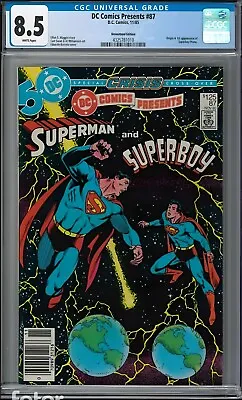 Buy DC Comics Presents #87 (1985) 1st Superboy-Prime CGC 8.5 White First Key • 60.55£