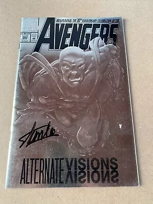 Buy Avenges 360 Signed By Stan Lee Vision Cover Thor Ironman Hulk Beautiful • 119.93£