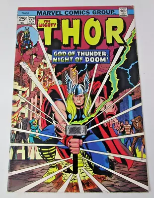 Buy Thor #229 1974 [FN] Hulk 181 Ad, No MVS Bronze Age Marvel Comic • 23.75£