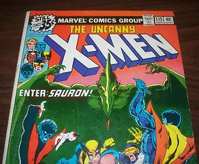 Buy Rare Double Cover X-Men #115 Wolverinne & Sauron From Nov. 1978 In Fine- (5.5) • 181.12£