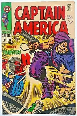 Buy CAPTAIN AMERICA 108 Marvel Silver Age 1968 The Trapster Jack Kirby Art Vfn • 30.99£