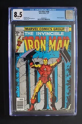 Buy Iron Man #100 Mandarin 1977 Anniversary Madame Masque Guardsman STARLIN CGC 8.5 • 59.30£