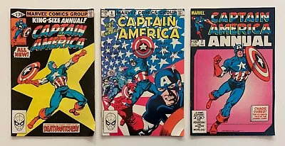 Buy Captain America Annuals #5, 6 & 7 Bronze Age Comics (Marvel 1981) 3 FN+/- Issues • 19.50£