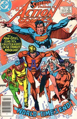 Buy Action Comics #553 (Newsstand) FN; DC | Superman Animal Man - We Combine Shippin • 4£