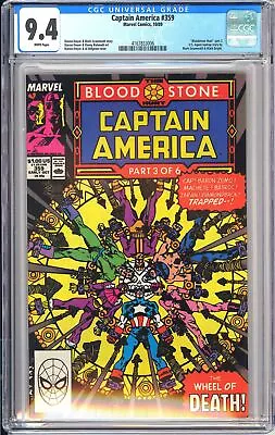 Buy Captain America 359 CGC 9.4 1989 4167833006 Bloodstone Hunt Part 3 Of 6 • 39.97£
