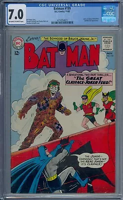 Buy Batman #159 Cgc 7.0 Robin Batwoman Batgirl Joker Clayface • 207.44£