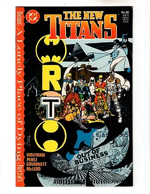 Buy The New Titans #60 (fn) [dc Comics 1989] Batman X-over • 3.95£