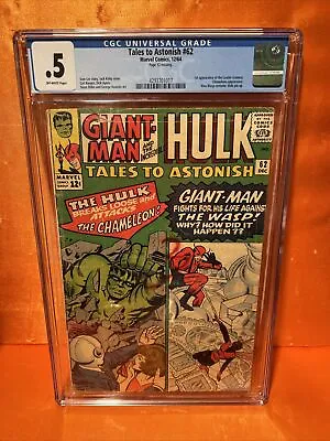 Buy Tales To Astonish 62 (CGC .5) 1st App. Leader New Wasp Costume Ditko 1964 • 43.41£
