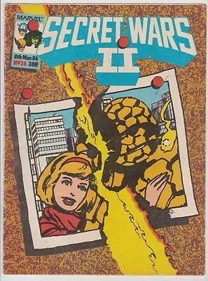 Buy Secret Wars II #36 1986 Fine+ Marvel UK • 4.20£