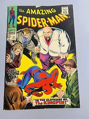 Buy Amazing Spider-Man #51 1967 *GLOSSY SHARP* 1st Kingpin Cover (2nd App) 1st Print • 159.32£
