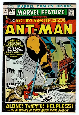 Buy MARVEL FEATURE Presents The Astonishing ANT-MAN #4 In FN- A 1972 Marvel Comic • 15.93£