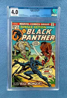 Buy Jungle Action #6 Cgc 4.0 Very Good Off-white Pages Marvel Comics Black Panther • 71.92£