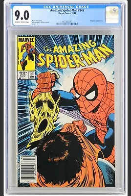 Buy Amazing Spider-Man #245 (1983)-CGC 9.0-Newsstand, 1st App. & Death 2nd Hobgoblin • 72.39£