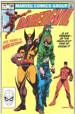 Buy Daredevil Comic Book #196 Wolverine Marvel Comics 1983 FINE+ NEW UNREAD • 6.32£