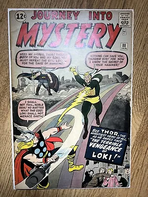 Buy Journey Into Mystery #88 (1963) 2nd App Loki! 1st Full App Odin! Marvel VG 4.0 • 300£