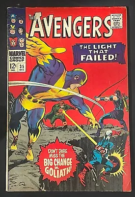 Buy THE AVENGERS #35 1966 Roy Thomas Don Heck Marvel Comic Book Goliath • 19.99£