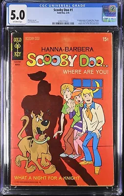 Buy Gold Key Scooby-doo #1 - Cgc 5.0 - Owp - Vg/fn - 1st Shaggy Fred Thelma Daphne • 995.82£
