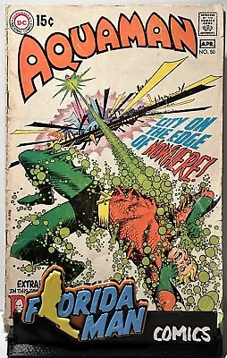 Buy Aquaman #50 G/VG 3.0 Neal Adams Deadman Backup Story, DC 1970 • 3.12£