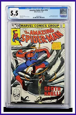 Buy Amazing Spider-Man #236 CGC Graded 5.5 Marvel 1983 White Pages Comic Book. • 33.37£