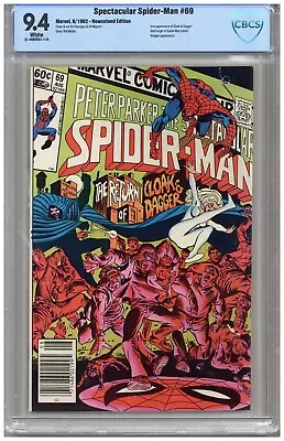 Buy Spectacular Spider- Man  # 69   CBCS   9.4   NM   White Pgs   8/82  2nd App. Clo • 67.18£