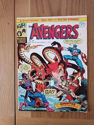 Buy The Avengers #53 - Marvel Comics Group UK 21 September 1974 FN- 5.5 • 2.50£