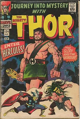 Buy Journey Into Mystery #124 Thor 1966 Marvel Comics 1st Queen Ula 2nd Hercules • 39.57£