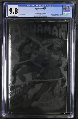Buy Aquaman #35 Silver Foil CGC 9.8  Limited To 500 Reprint 1st App Of Black Manta • 98.59£