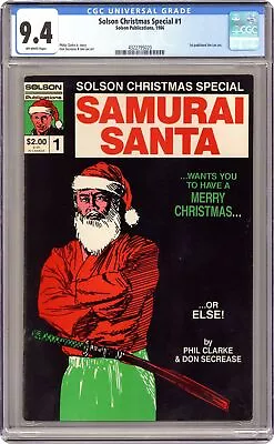 Buy Solson Christmas Special Featuring Samurai Santa #1 CGC 9.4 1986 4322795020 • 262.13£