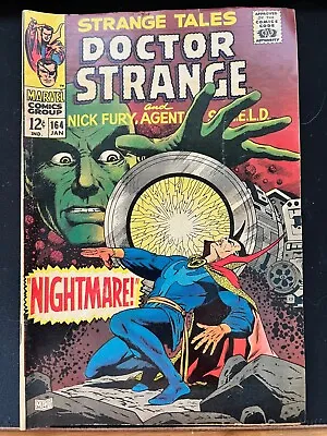Buy STRANGE TALES #164 Marvel 1968 1ST Yandroth Doctor Strange Nick Fury - Nice! • 29.98£